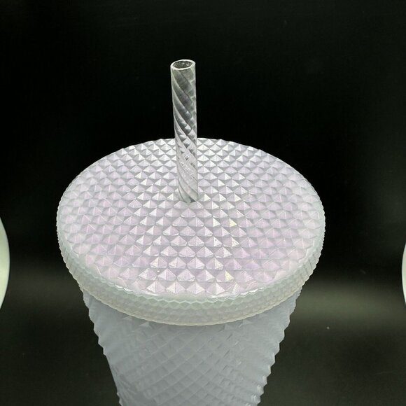 Starbucks Studded Tumbler Icy Lilac Iridescent Cold Cup Venti 24 oz Holiday 2021 - Picture 6 of 10